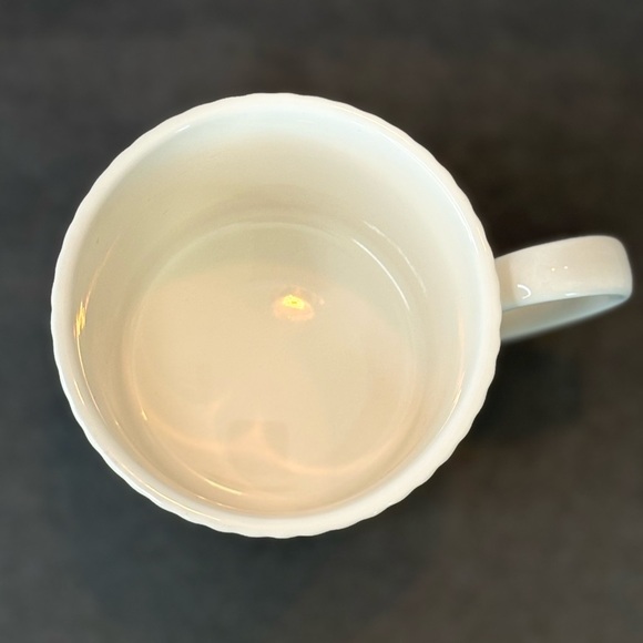 Kate Spade Lenox Wickford Mug White Embossed Band Porcelain 10 Oz - Picture 5 of 8